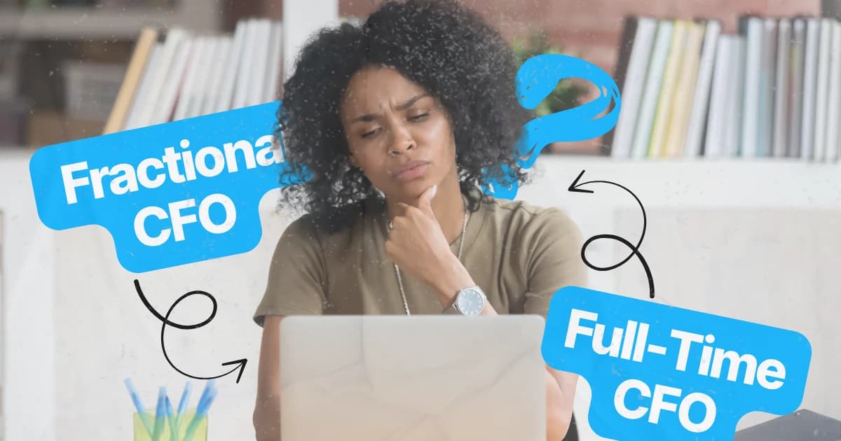 Business owner deciding between fractional CFO and full-time CFO.