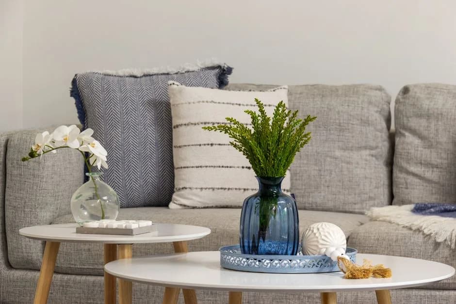Interior designer reviewing samples