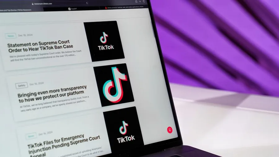TikTok's newsroom open on a laptop, a reminder the platform now shares UK seller earnings data with HMRC TikTok's newsroom open on a laptop, a reminder the platform now shares UK seller earnings data with HMRC