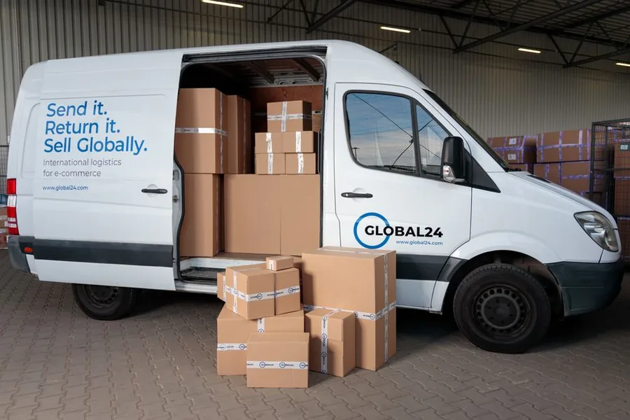 Parcels loaded into an ecommerce courier van for dispatch and returns, the physical flow behind a TikTok Shop returns reserve Parcels loaded into an ecommerce courier van for dispatch and returns, the physical flow behind a TikTok Shop returns reserve