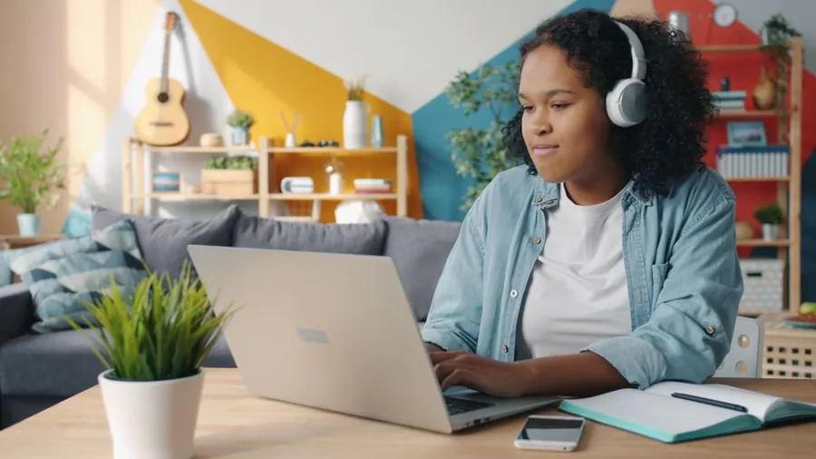 A young content creator working from her colourful home setup, the kind of TikTok side hustle that can tip into a taxable business. A young content creator working from her colourful home setup, the kind of TikTok side hustle that can tip into a taxable business.