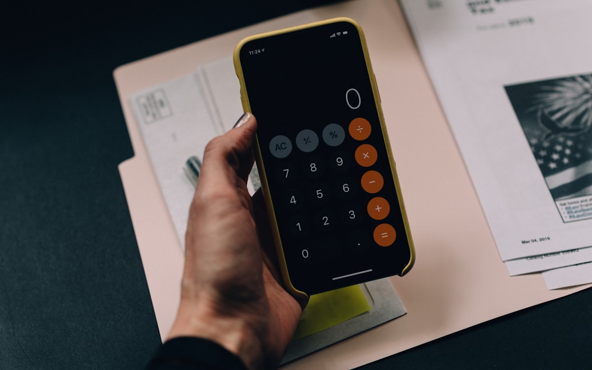 Person filling out a Self-Assessment tax return