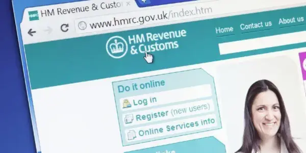 An HMRC website screenshot, representing tax and customs services for accounting.
